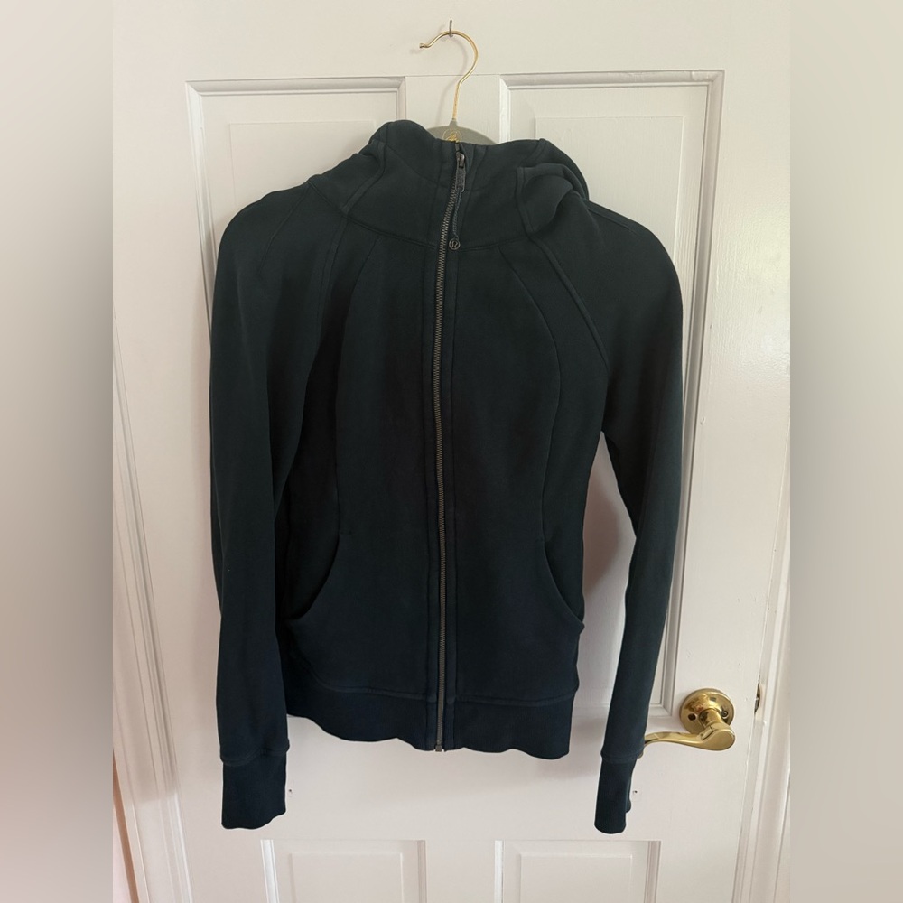 Lululemon Suba Zip Up Teal Hoodie